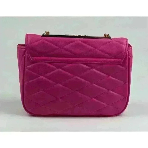 NEW! Bebe Women's Abigail Smooth Flap Shoulder Bag In Pink NWT $89 - Picture 3 of 5